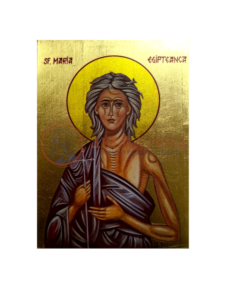 Icoană Pictată 16x12 - Sf. Maria Egipteanca