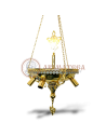 Lampă de Strană Aurită și Emailată 111-1140