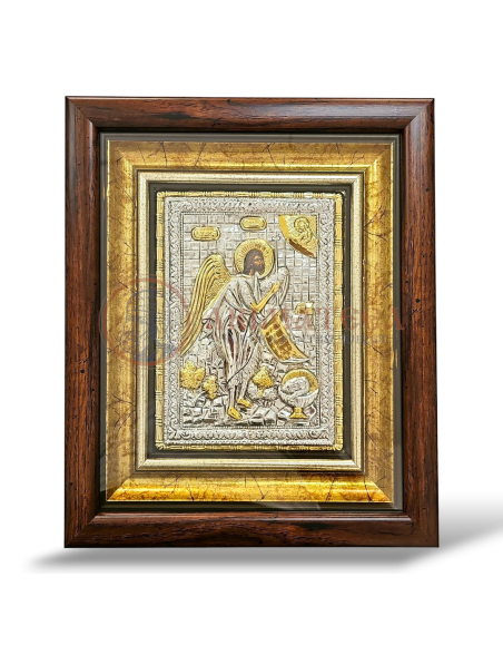 Icoană Argintată 27x33 cm - Sf. Proroc Ioan Botezătorul (1001A-925)