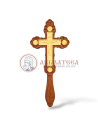Cruce de binecuvântare cu două fețe din lemn (22059)