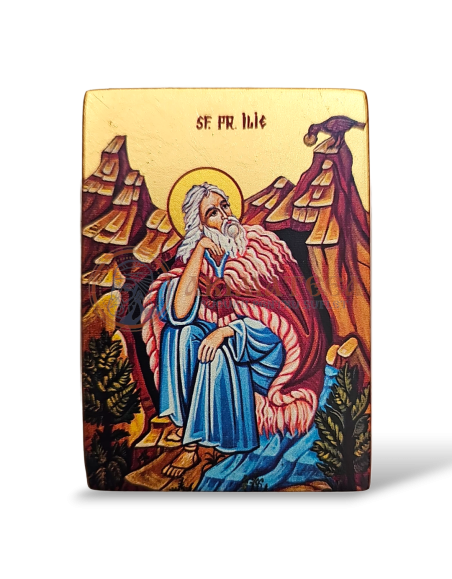 Icoană Pictată 8x6 - Sf. Proroc Ilie Tesviteanul