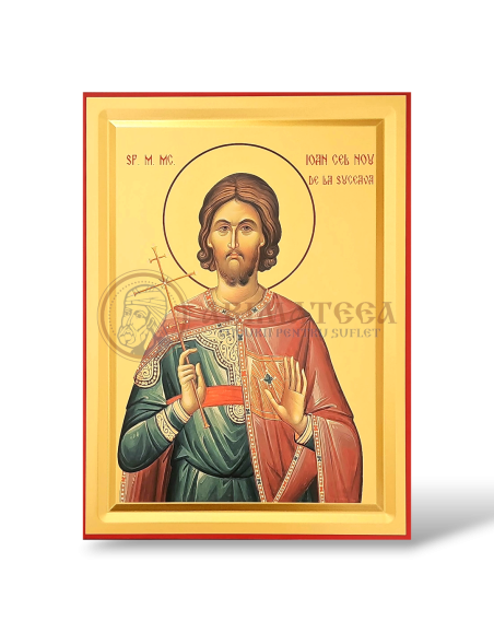 Icoană serigrafiată 909 - Sf. M. Mc. Ioan cel Nou de la Suceava
