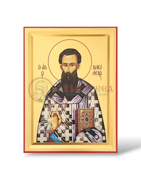 Icoană serigrafiată 909 - Sfântul Ierarh Vasile cel Mare