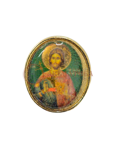 Insignă aurită cu Sf. Mare Mucenic Ioan cel Nou de la Suceava