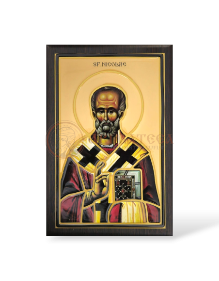Icoană din Rășină - Sf. Ierarh Nicolae (29x20,5)