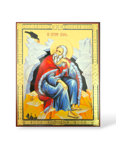 Icoană pal 18X24 cm - Sf. Proroc Ilie Tesviteanul