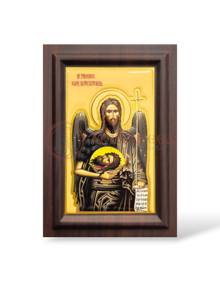 Icoană din Rășină - Sf. Ioan Botezătorul (14.5x10.5cm)