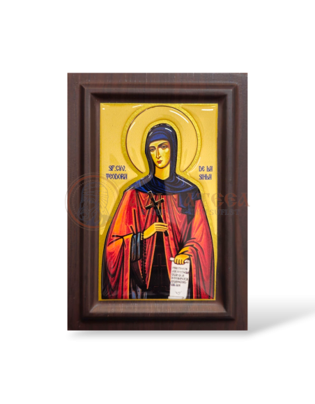 Icoană din Rășină - Sf. Cuvioasă Teodora (14.5x10.5cm)