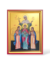 Icoană serigrafiată 908, 24x30 cm - Sf. Sofia și cele 3 fiice Pistis, Elpis si Agapis