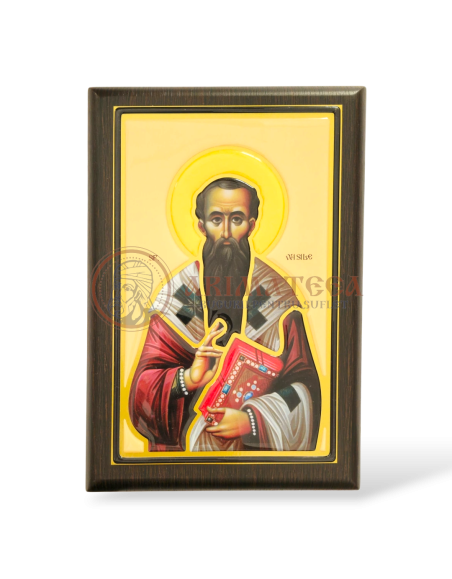 Icoană din Rășină - Sf. Ierarh Vasile cel Mare (29x20,5)