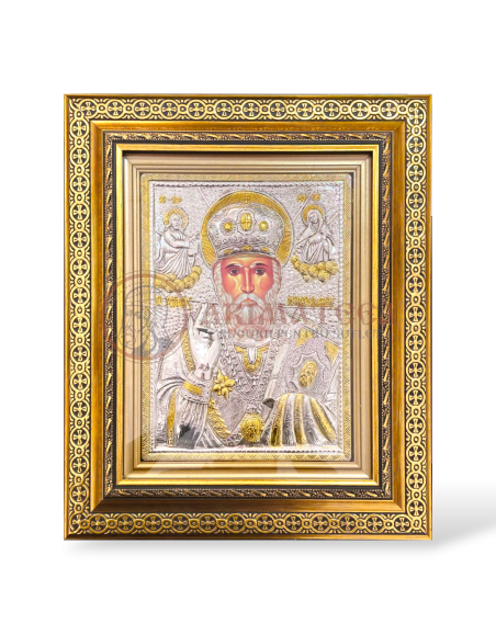 Icoană în ramă 40x50 - Sf. Ierarh Nicolae (800-925)
