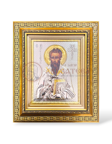 Icoană în ramă - Sf. Ierarh Vasile cel Mare (5571)