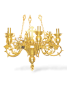 Policandru Aurit cu 12 Lumini (267-39)