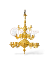 Policandru Aurit din Alamă cu 24 Lumini (264-06)