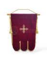 Prapur/steag Brodat pe Catifea - Icoană Brodată (Maica Domnului) - (18601)