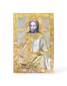 Icoană Ferecată din Argint 31x21.5 cm - Iisus Hristos (din Biserica ,,Sf. Mare Mucenic Gheorghe”-Suceava)