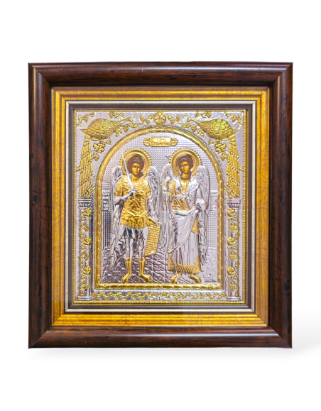 Icoană Argintată 16x18cm - Sf. Arhangheli Mihail și Gavriil (M30KPXD)
