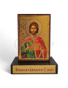Icoană cu postament. Binecuvântarea casei - Sf. M. Mc. Ioan cel Nou de la Suceava