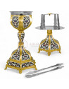 Set Sfinte Vase Emailat cu Cupă de Argint - 1L (69337)