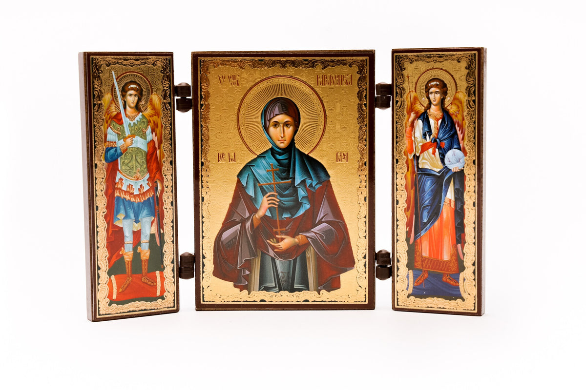 Triptic MDF 9cm X 13cm - Sf. Cuv. Parascheva