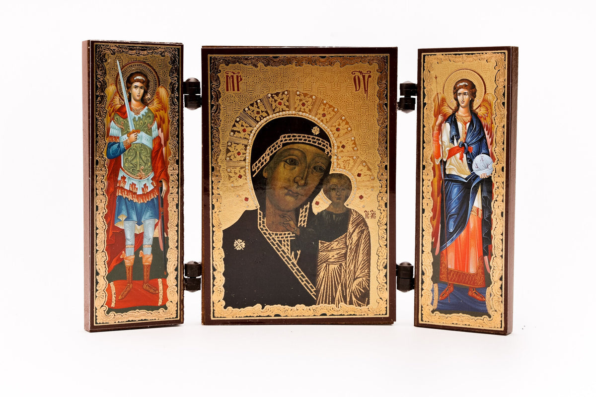 Triptic MDF 9cm X 13cm - Maica Domnului II