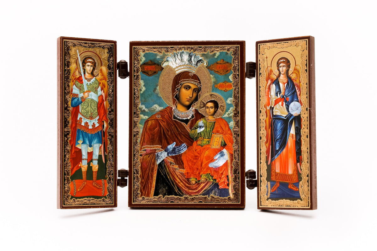 Triptic MDF 9cm X 13cm - Maica Domnului III