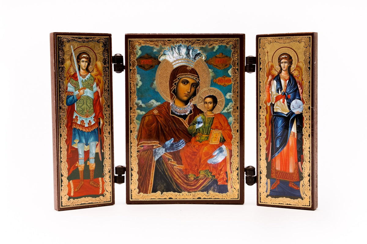 Triptic MDF 9cm X 13cm - Maica Domnului III
