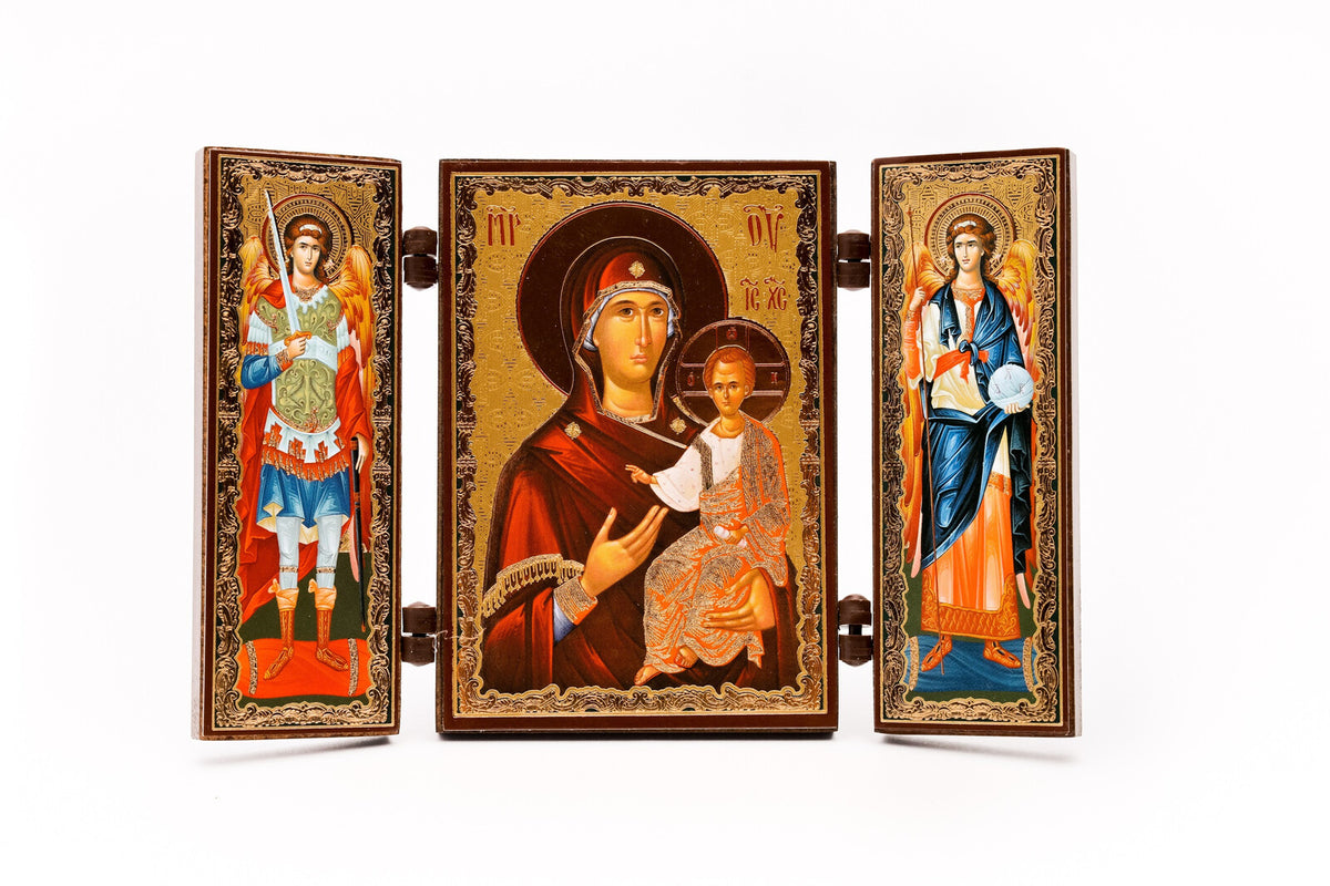 Triptic MDF 9cm X 13cm - Maica Domnului V