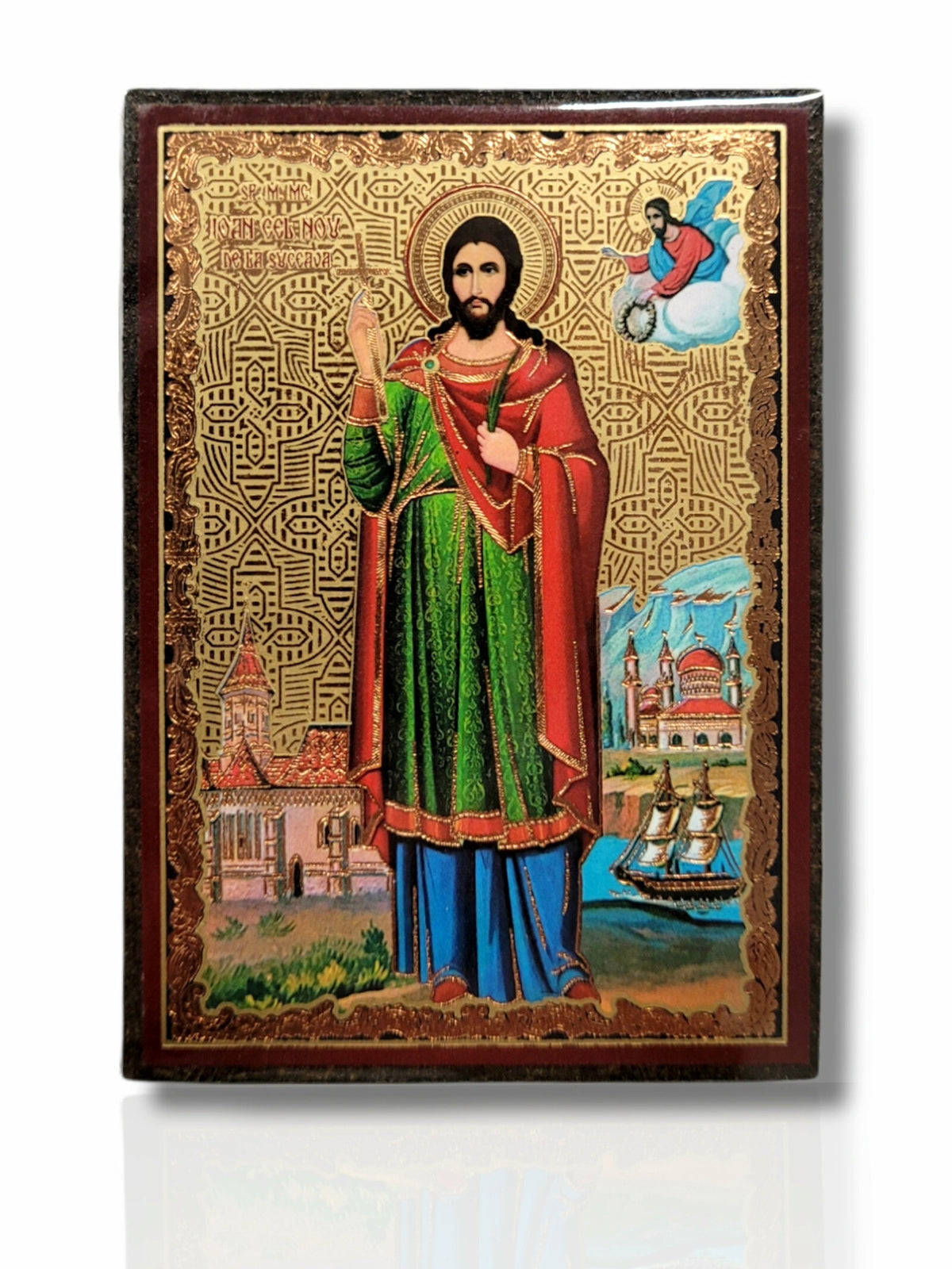 Icoană Magnet 6x9 cm - Sf. M. Mc. Ioan cel Nou de la Suceava