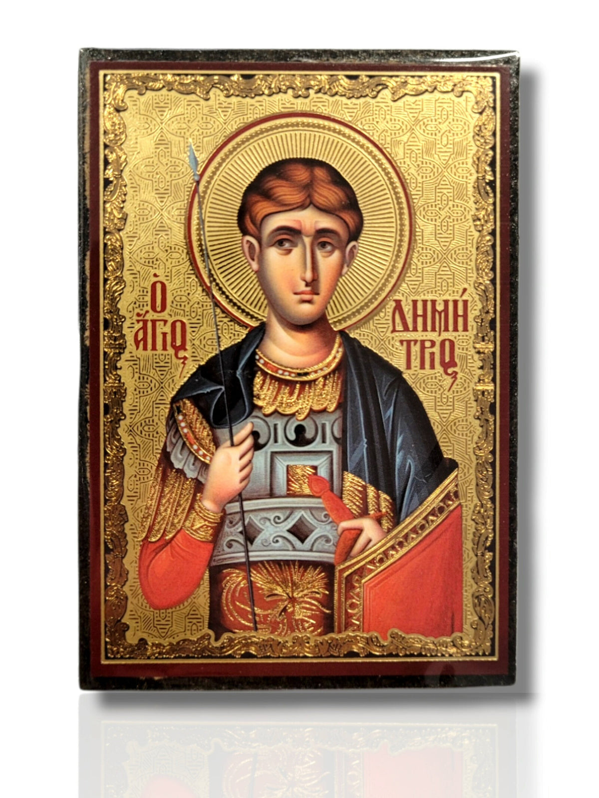 Icoană Magnet 6x9 cm - Sf. M. Mc. Dimitrie