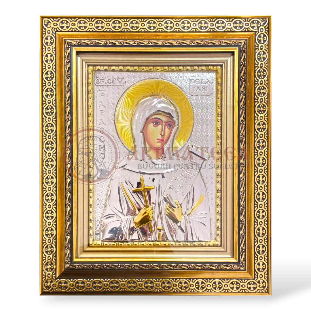 Icoană în ramă 40x50 - Sf. Cuv. Parascheva (800-925)
