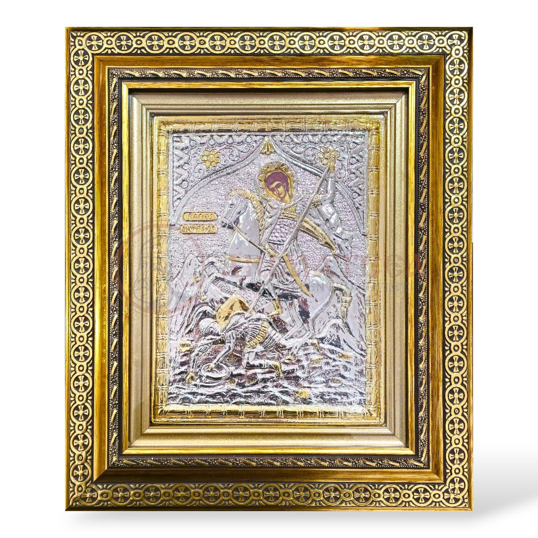 Icoană în ramă 40x50 - Sf. M. Mc. Dimitrie (800-925)