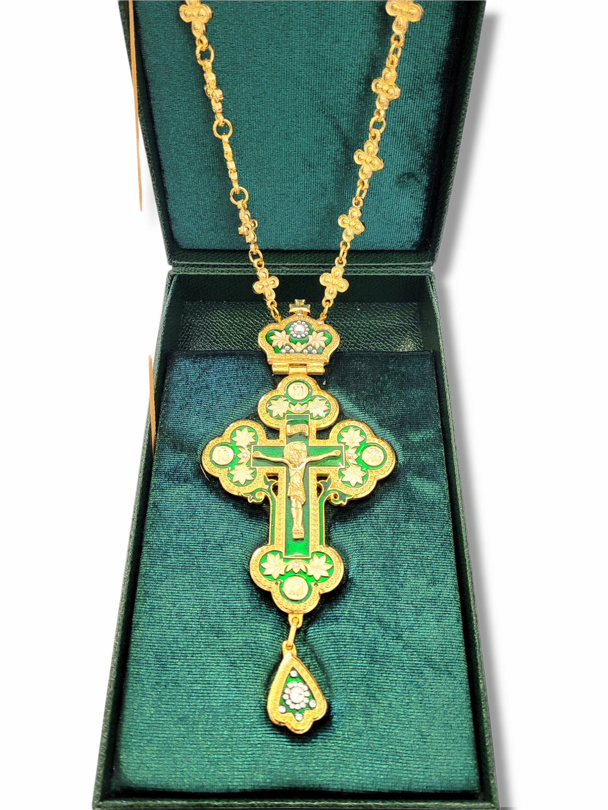 Cruce pectorală verde KS-164N