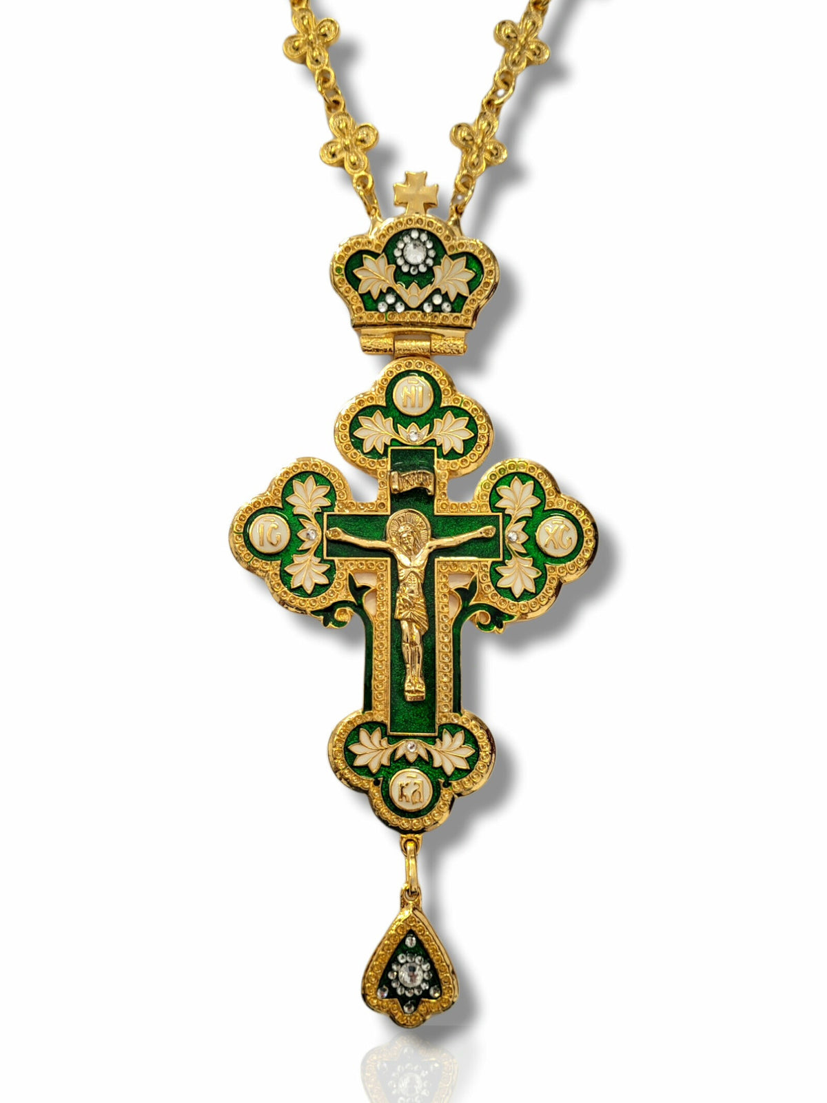 Cruce pectorală verde KS-164N