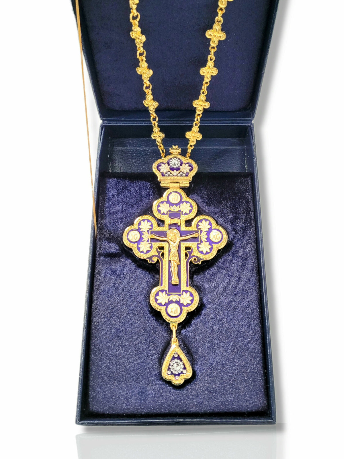 Cruce pectorală albastru KS-164N