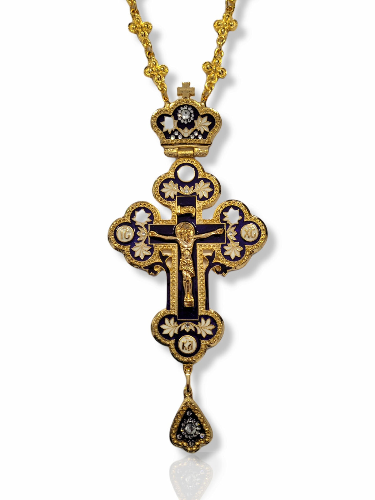 Cruce pectorală albastru KS-164N