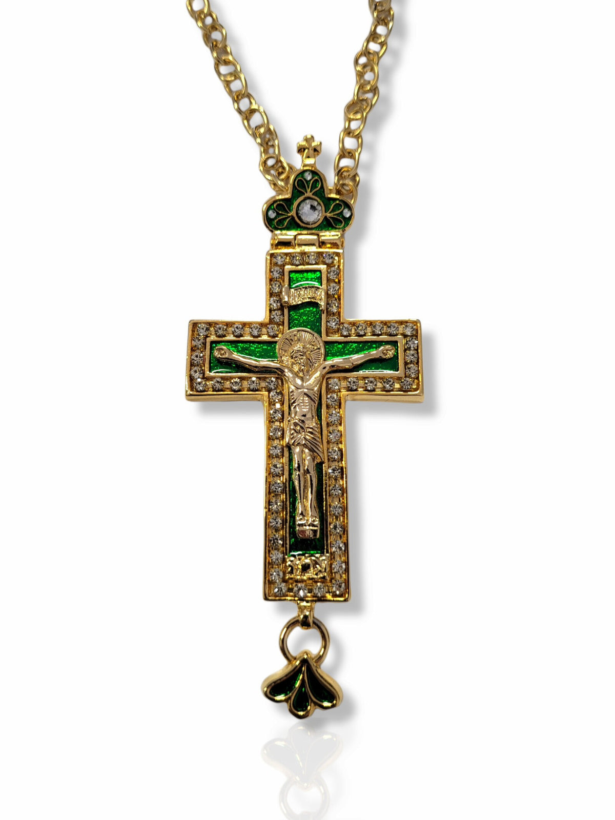 Cruce pectorală verde KS-163N