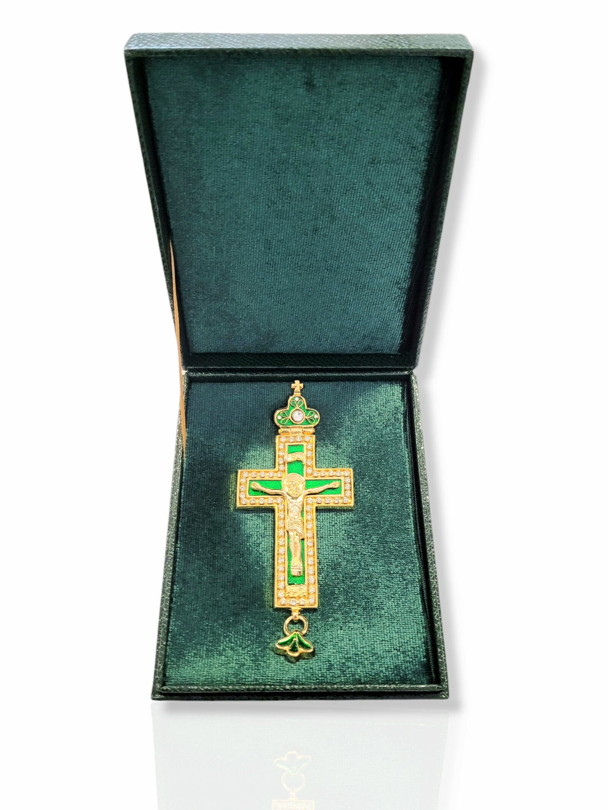 Cruce pectorală verde KS-163N