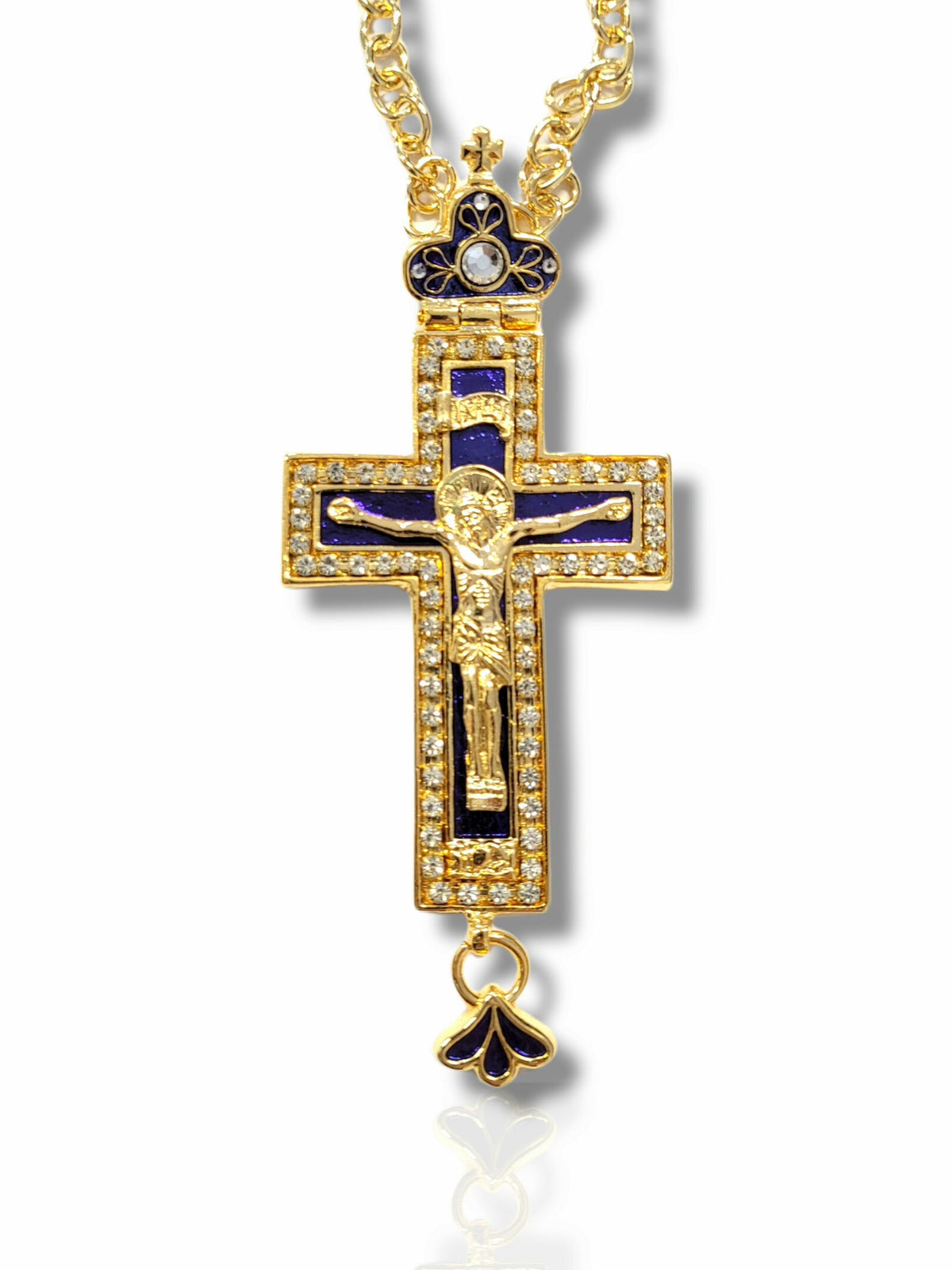 Cruce pectorală albastră KS-163N
