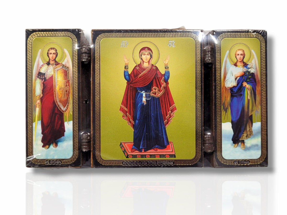 Triptic MDF 9cm X 13cm - Maica Domnului