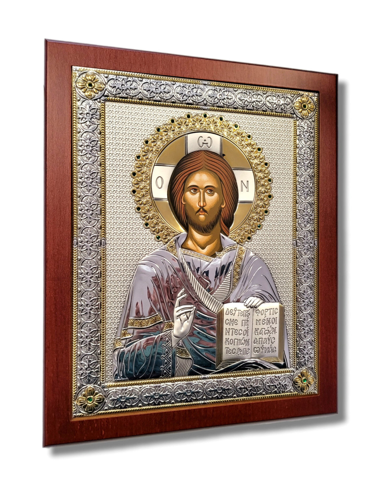 Icoană aurită și argintată - Iisus Hristos 31-TR-NO.4