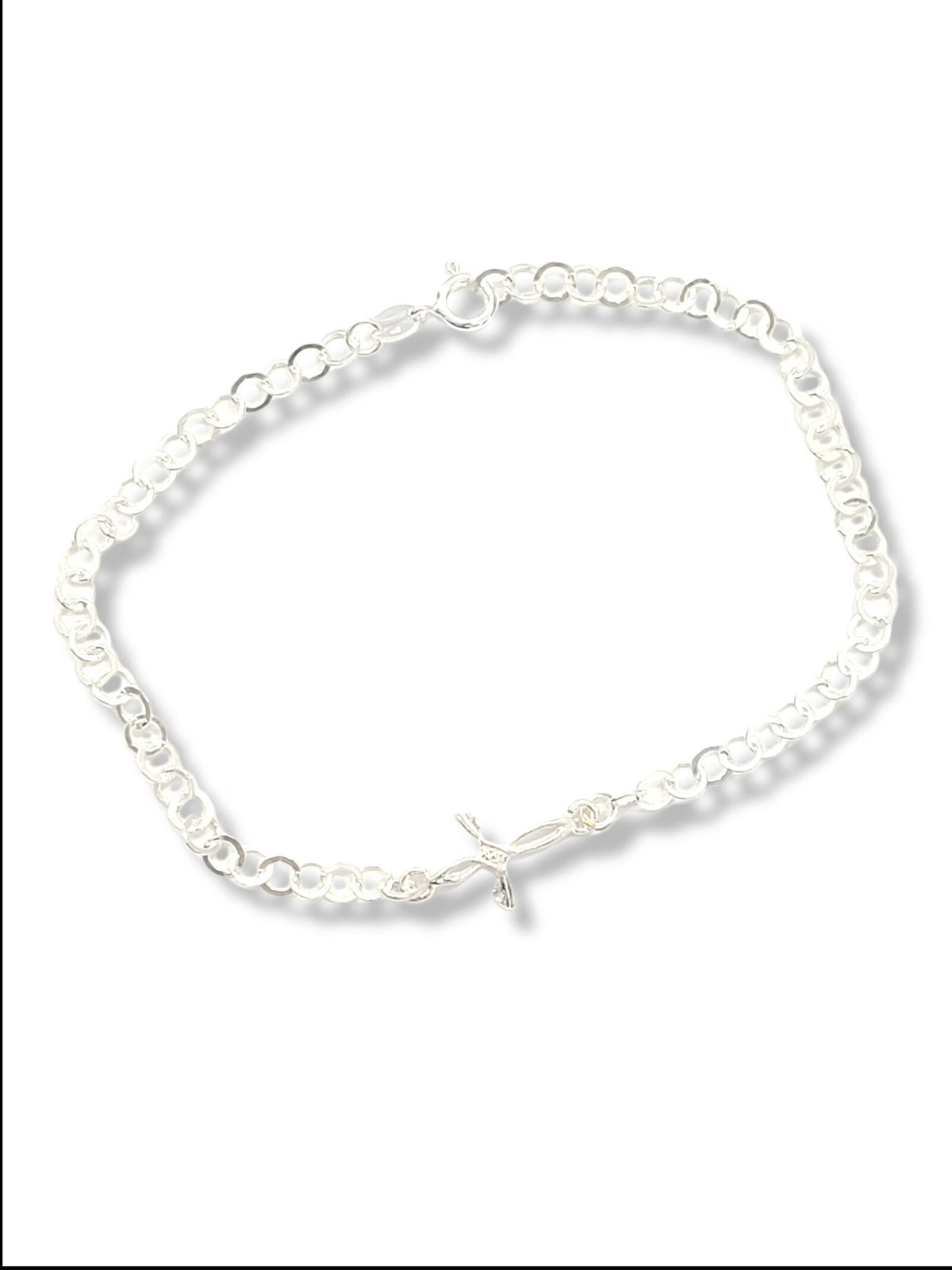 Brățară cu cruciuliță, argint - 4240WGIOTT0315