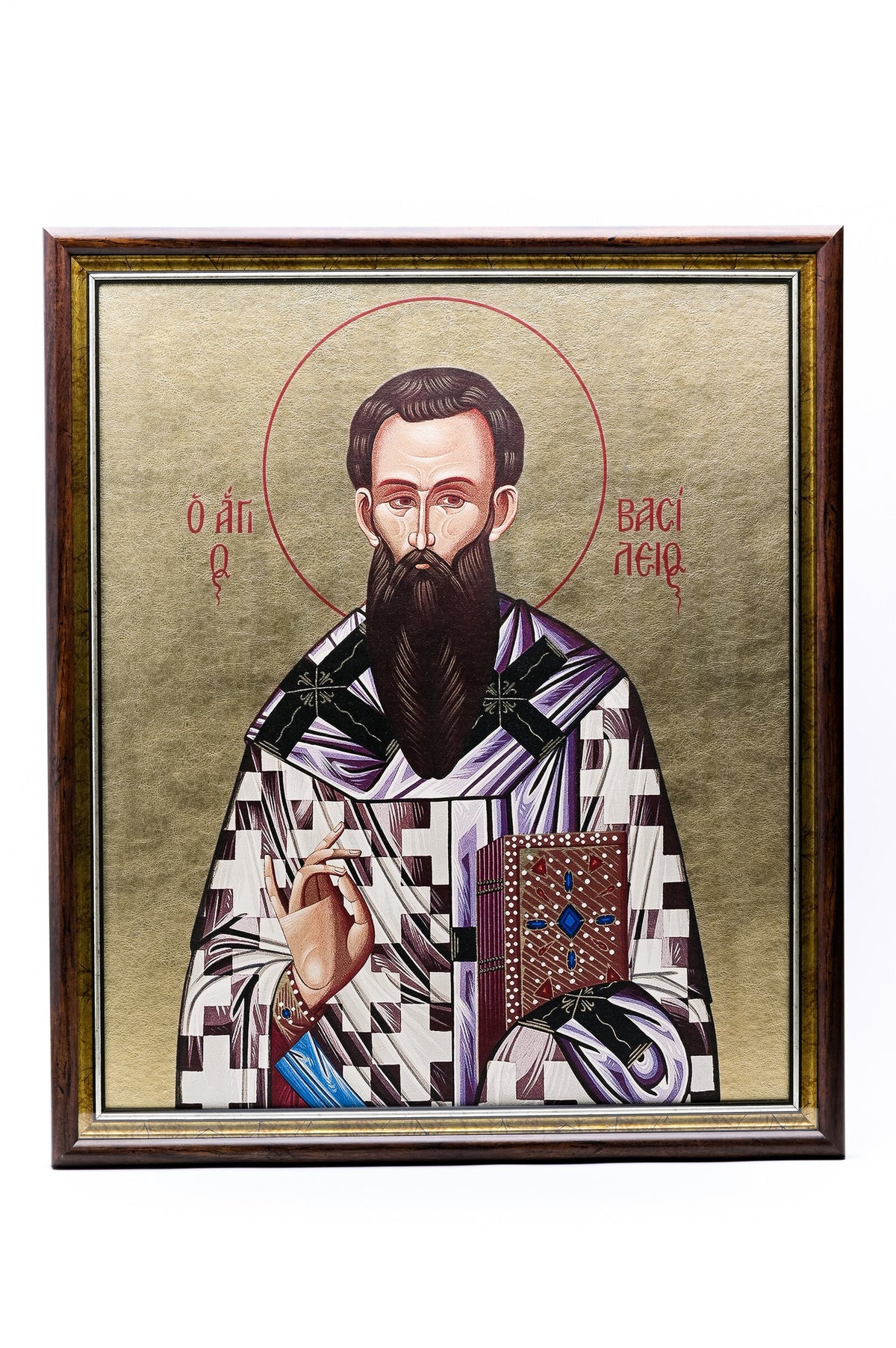 Icoană serigrafiată G - Sf. Vasile cel Mare