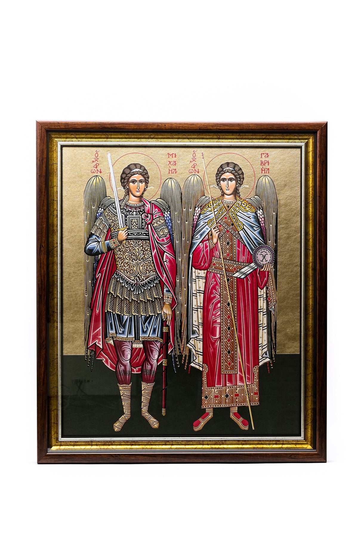 Icoană serigrafiată G - Sf. Arhangheli Mihail și Gavriil