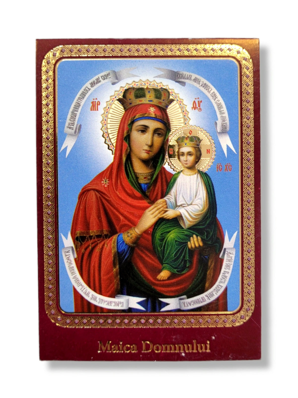 Iconiță laminată - Maica Domnului