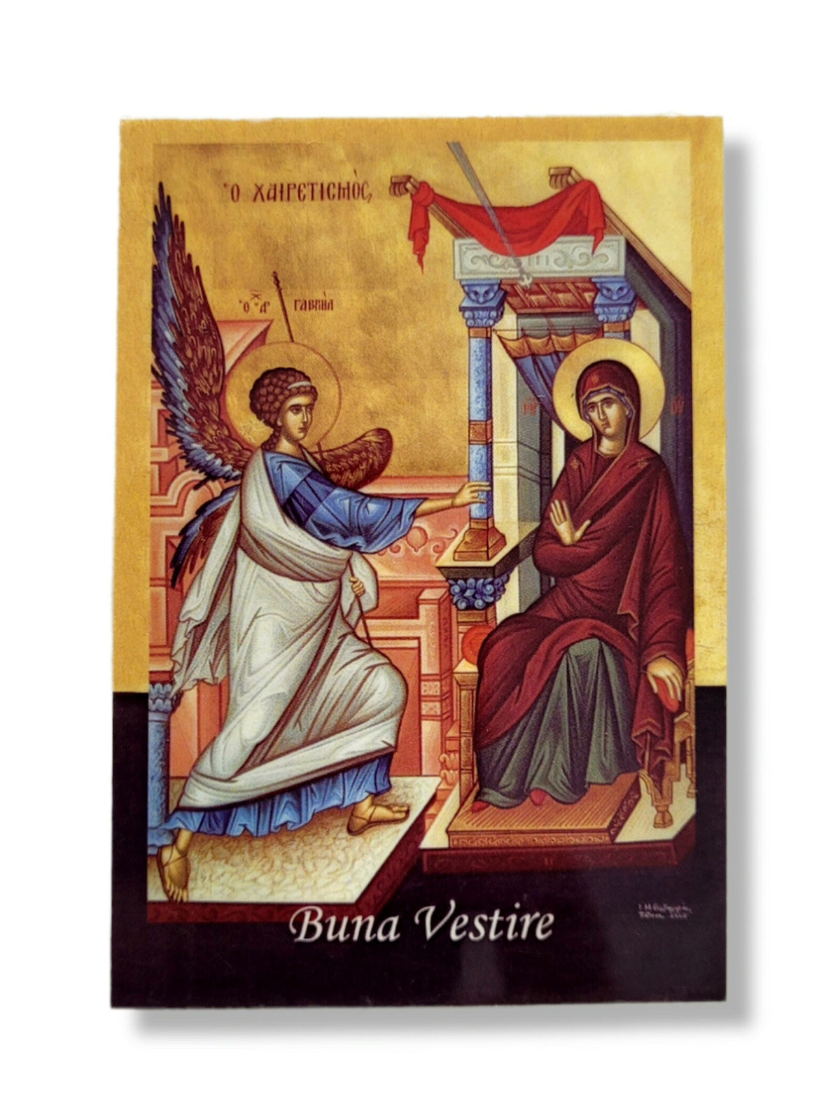 Iconiță laminată - Buna Vestire