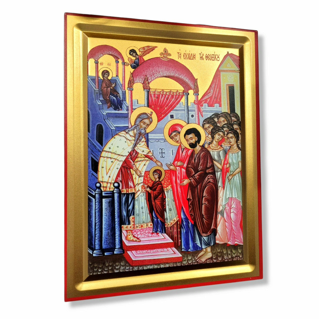 Icoană serigrafiată 909 - Intrarea în Biserică a Maicii Domnului