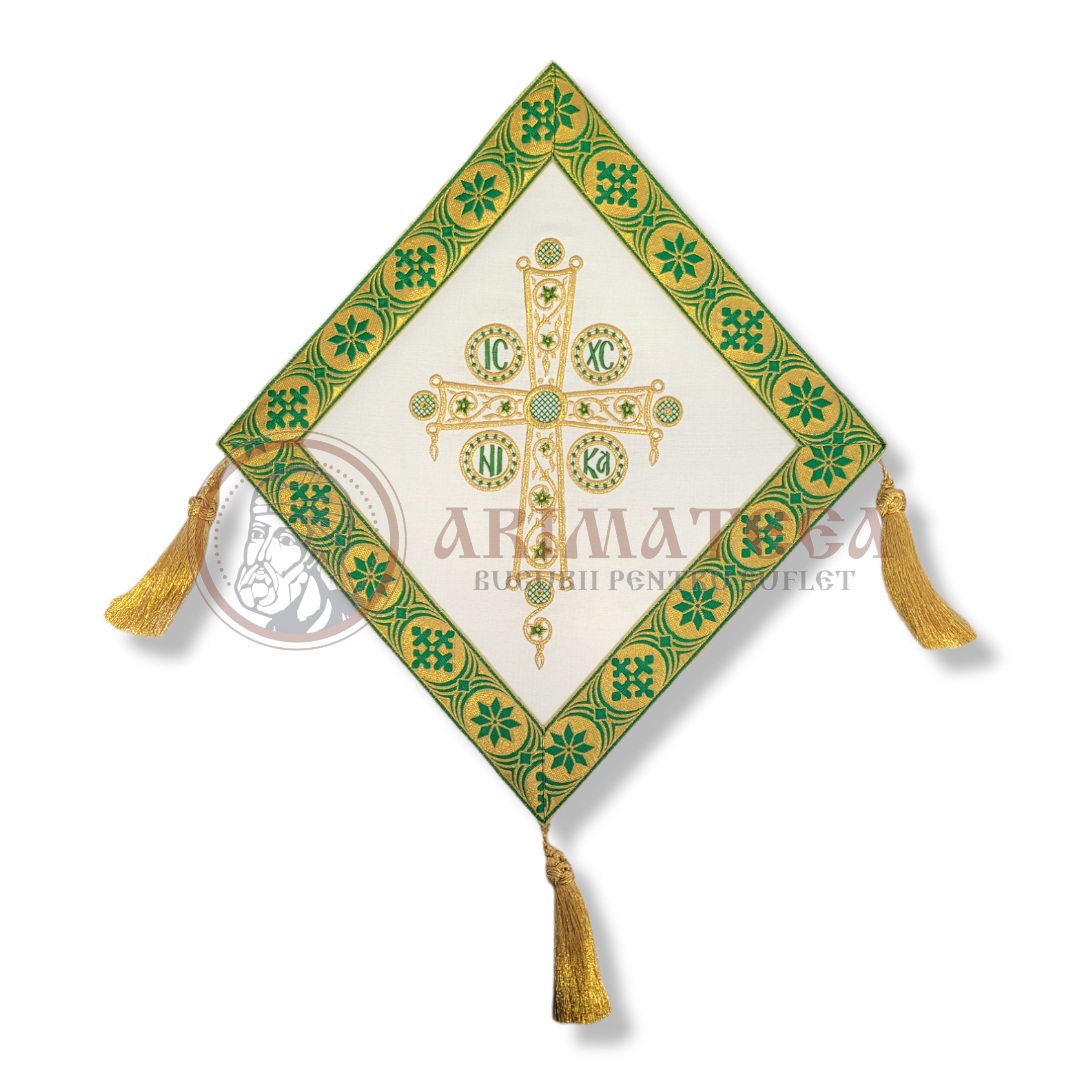 Veșmânt  Brodat - Model Makri * - Verde