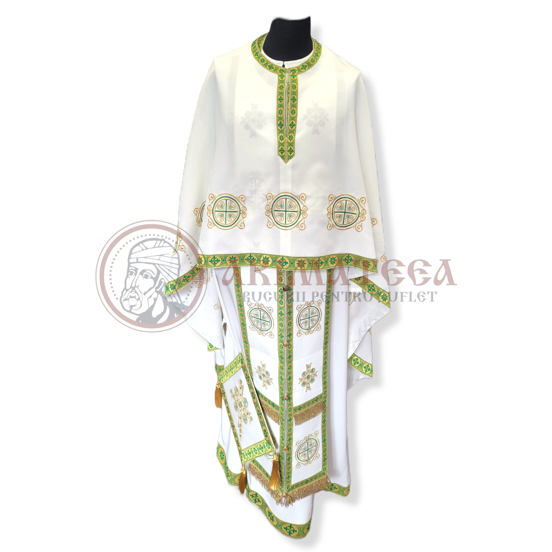 Veșmânt  Brodat - Model Makri * - Verde