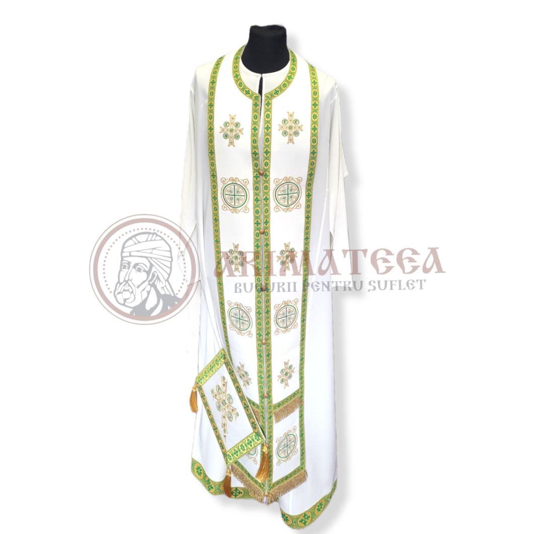 Veșmânt  Brodat - Model Makri * - Verde